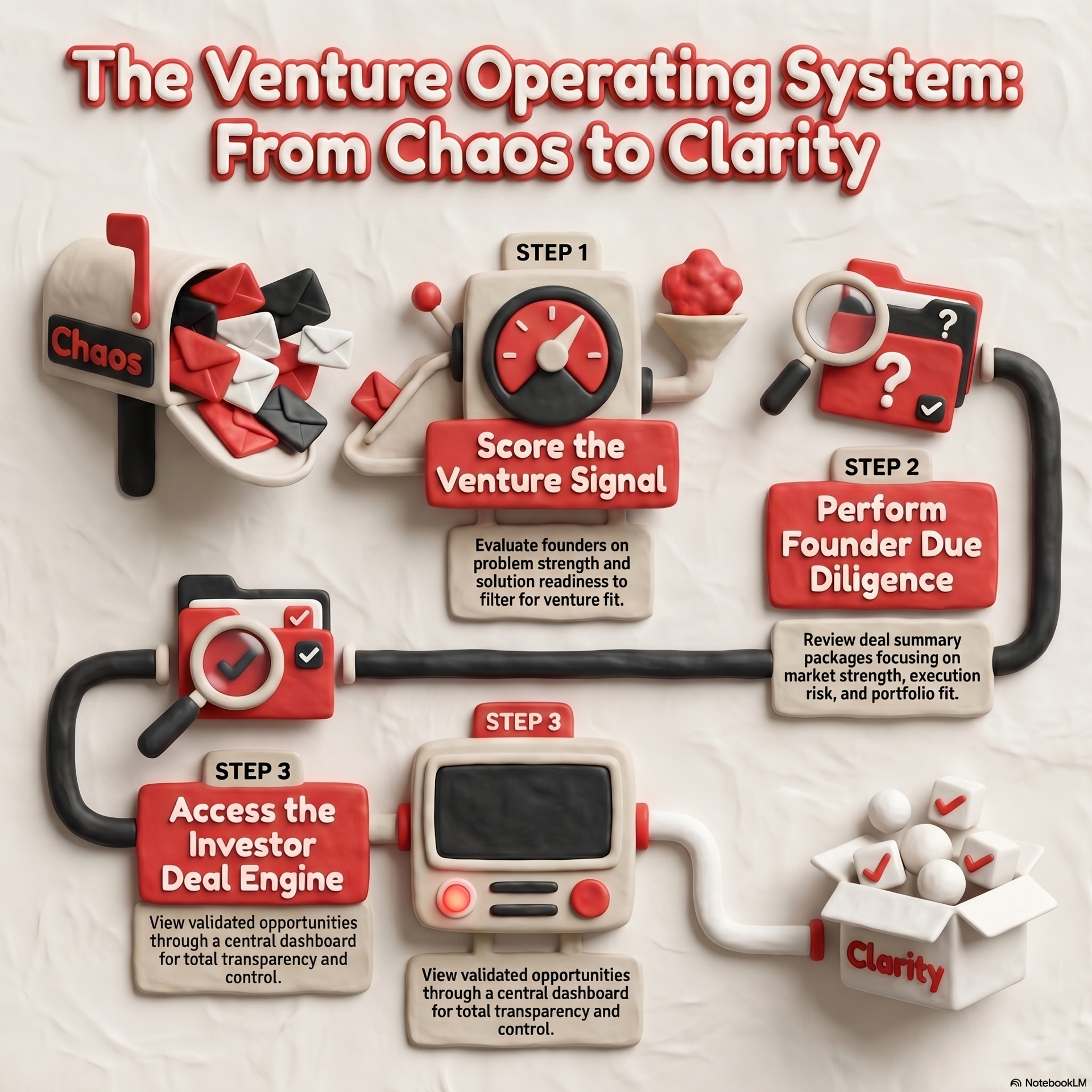 The Venture Operating System: From Chaos to Clarity — Score the Venture Signal, Perform Founder Due Diligence, Access the Investor Deal Engine